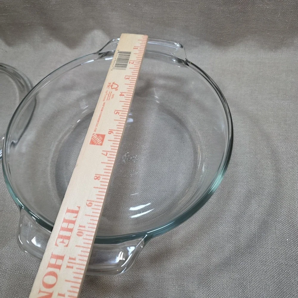 Vintage Anchor Ovenware Clear Glass 2 Qt Casserole Dish With Lid 9